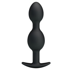 Анальная пробка Pretty Love silicone Anal balls Черная 12.5 см