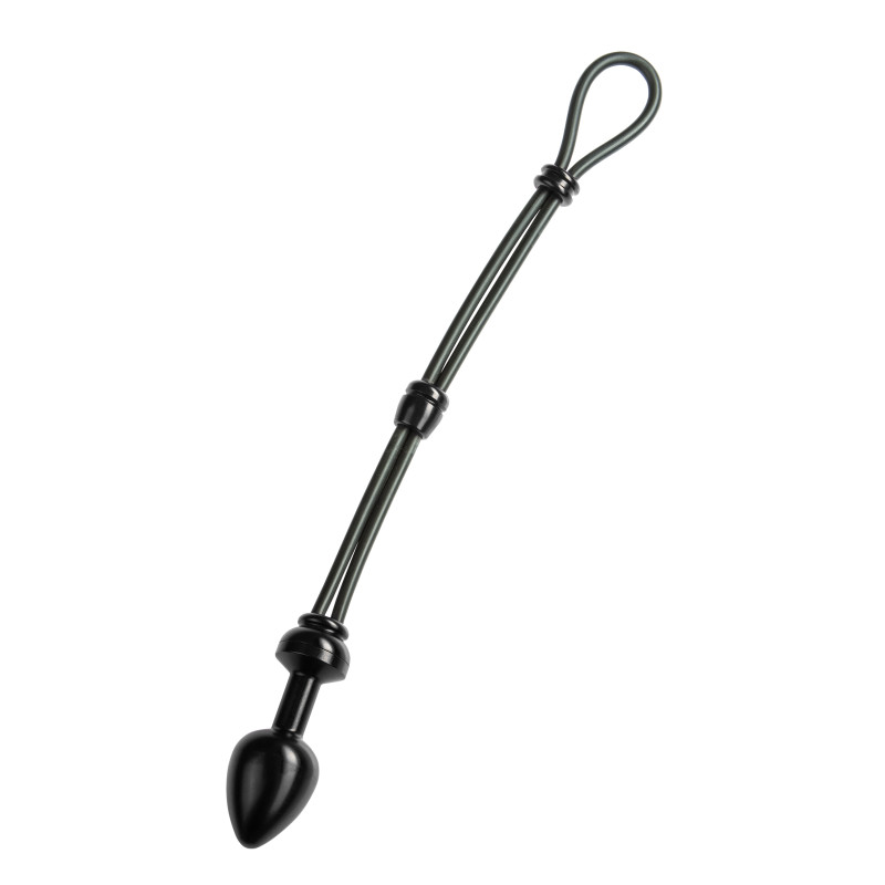 Эрекционное кольцо с пробкой StRubber MALESATION Cock-Grip mit Alu-Plug groß Черное Эрекционное кольцо с пробкой StRubber MALESATION Cock-Grip mit Alu-Plug groß Черное