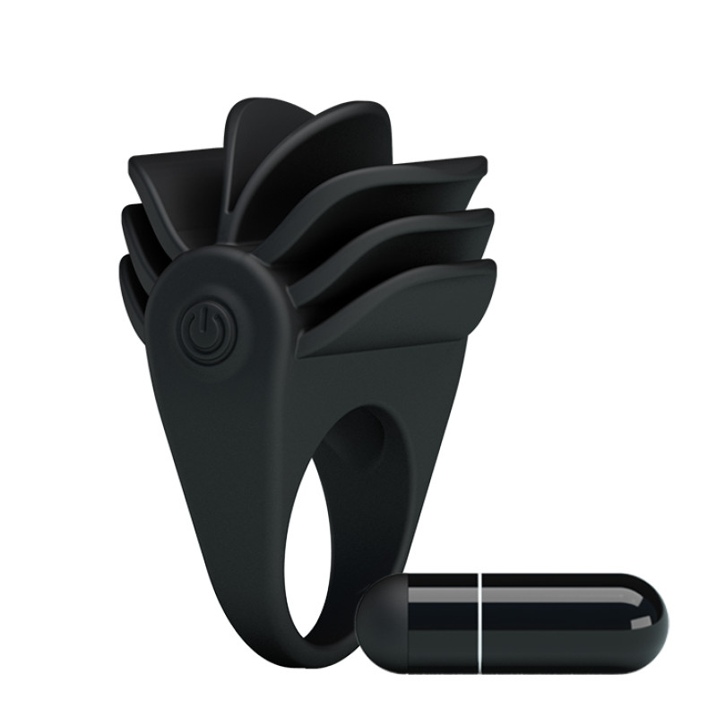 Эрекционное кольцо Pretty Love Chester Silicone Vibrating Cock Ring Черное Эрекционное кольцо Pretty Love Chester Silicone Vibrating Cock Ring Черное