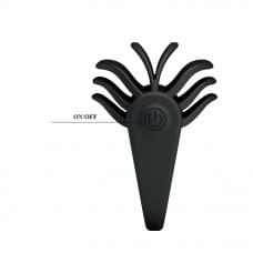 Эрекционное кольцо Pretty Love Chester Silicone Vibrating Cock Ring Черное