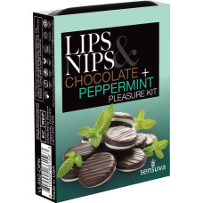 Подарочный набор Sensuva Lips & Nips Pleasure Kit - Chocolate Peppermint 2 x 4г