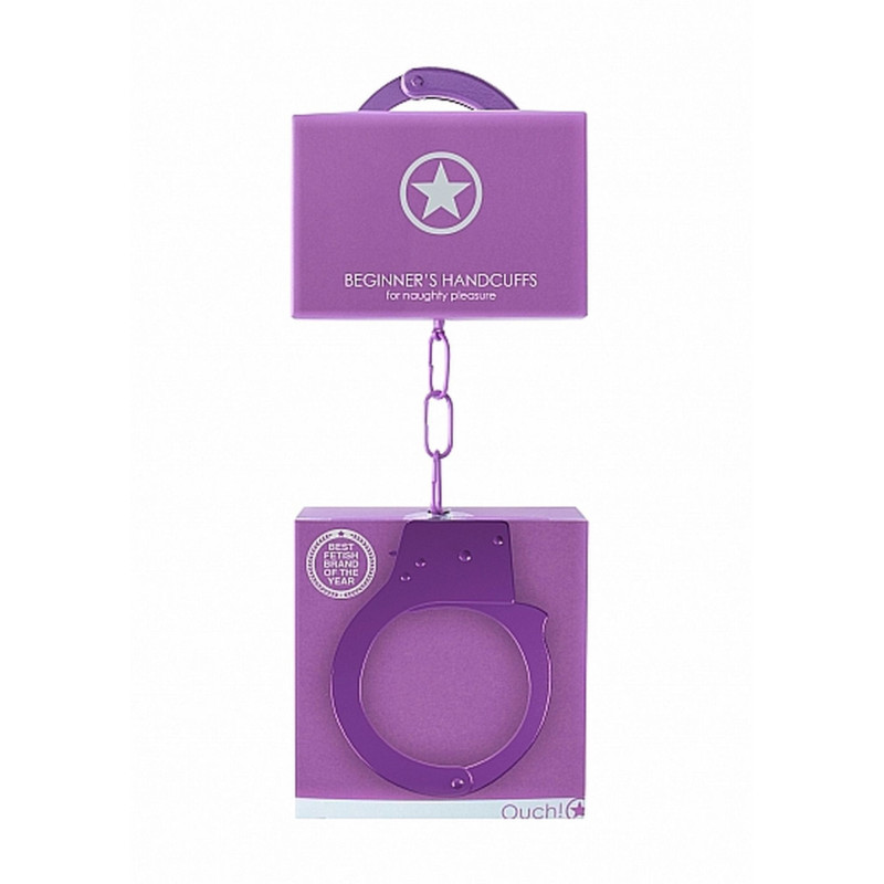 Наручники Ouch! Beginner's Handcuffs Metal Purple