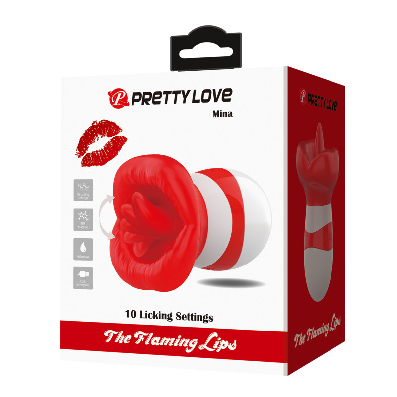Клиторальный стимулятор Pretty Love Mina The Flaming Lips Red