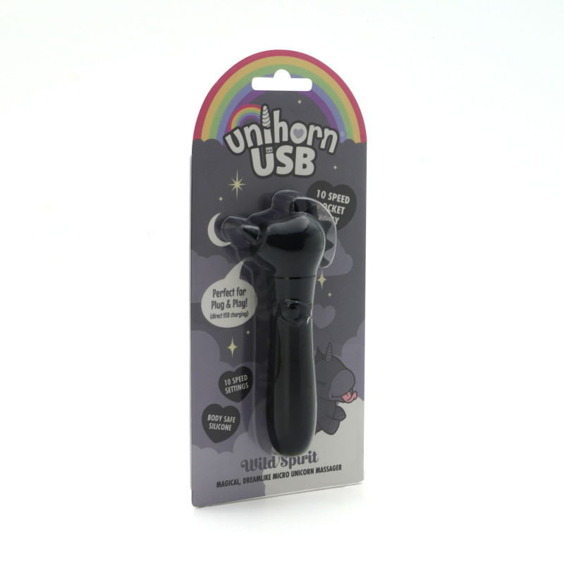 Вибратор-единорожка Unihorn USB Bullet - Wild Spirit, вибропуля, USB зарядка