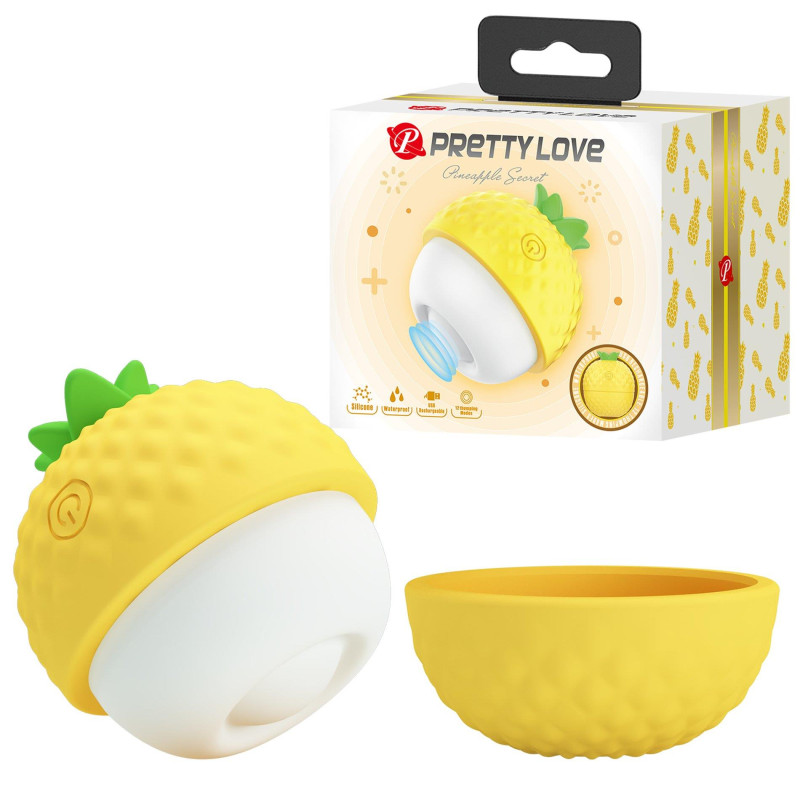 Клиторальный стимулятор Pretty Love Pineapple Secret Yellow