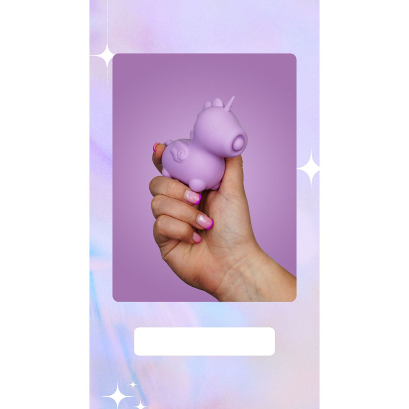 Вибратор-единорожка Unihorn - Karma Lilac, с пульсацией