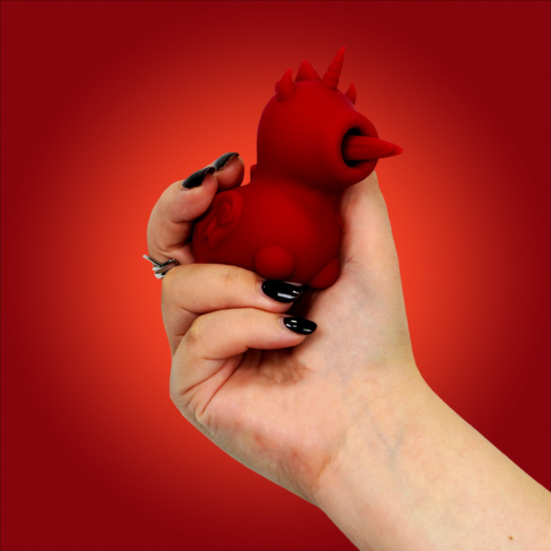 Вибратор-единорожка Unihorn - Blaze Diablo, ласкающий язычок