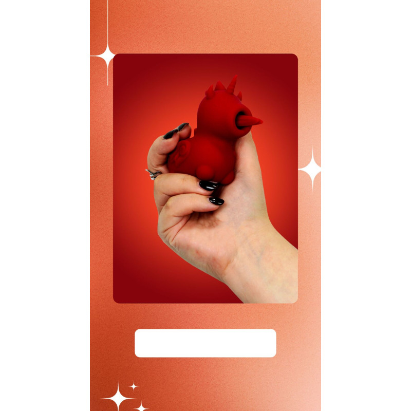 Вибратор-единорожка Unihorn - Blaze Diablo, ласкающий язычок