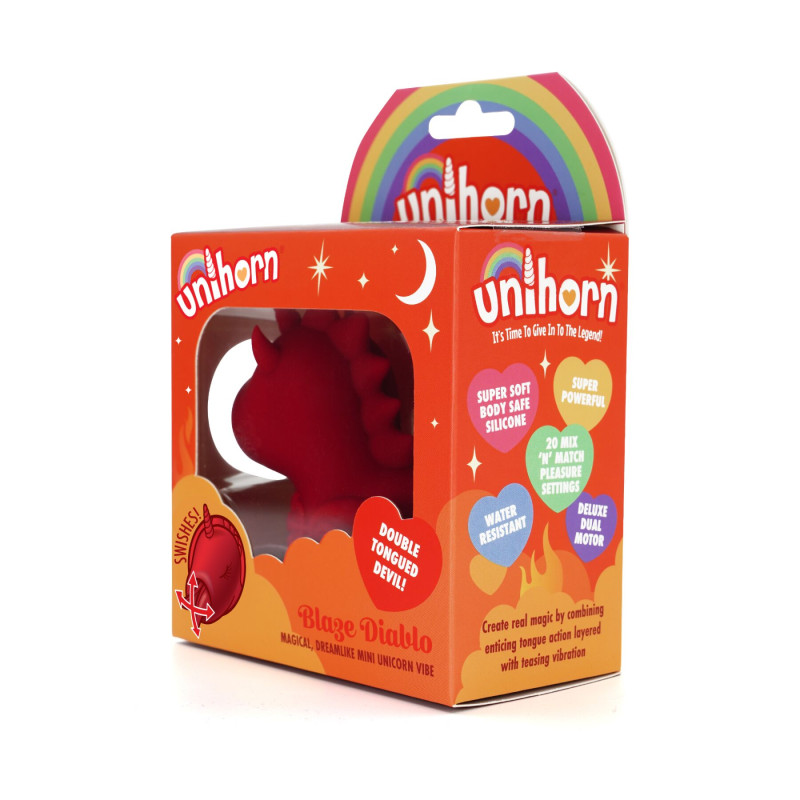 Вибратор-единорожка Unihorn - Blaze Diablo, ласкающий язычок