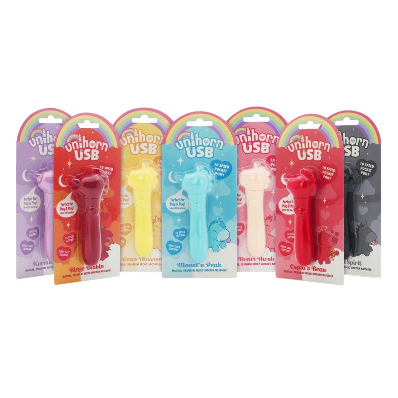 Вибратор-единорожка Unihorn USB Bullet - Blaze Diablo вибропуля, USB зарядка