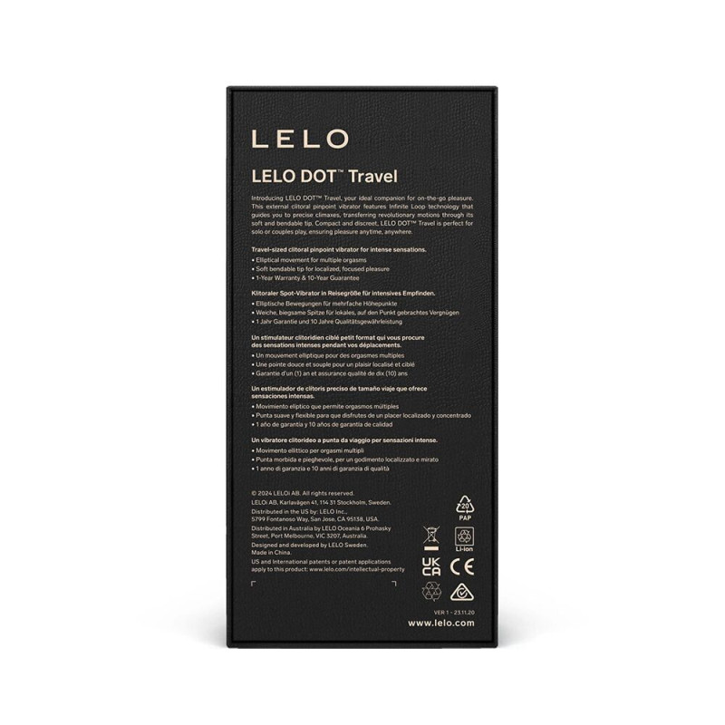 Клиторальный вибратор LELO DOT Travel Purple