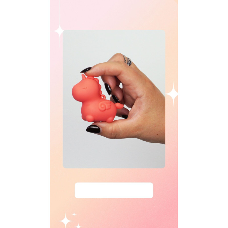 Вибратор мини-единорожка Unihorn Mini - Peachy Pony, брелок с вибрацией
