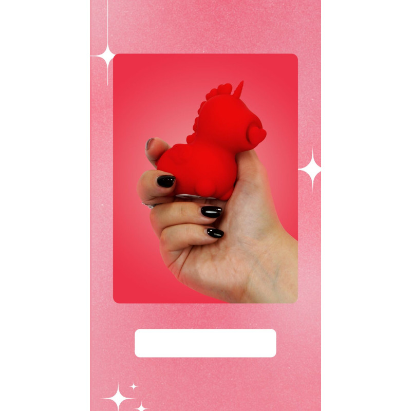 Вибратор-единорожка Unihorn - Cupid's Beau, массирующий язычок-сердечко