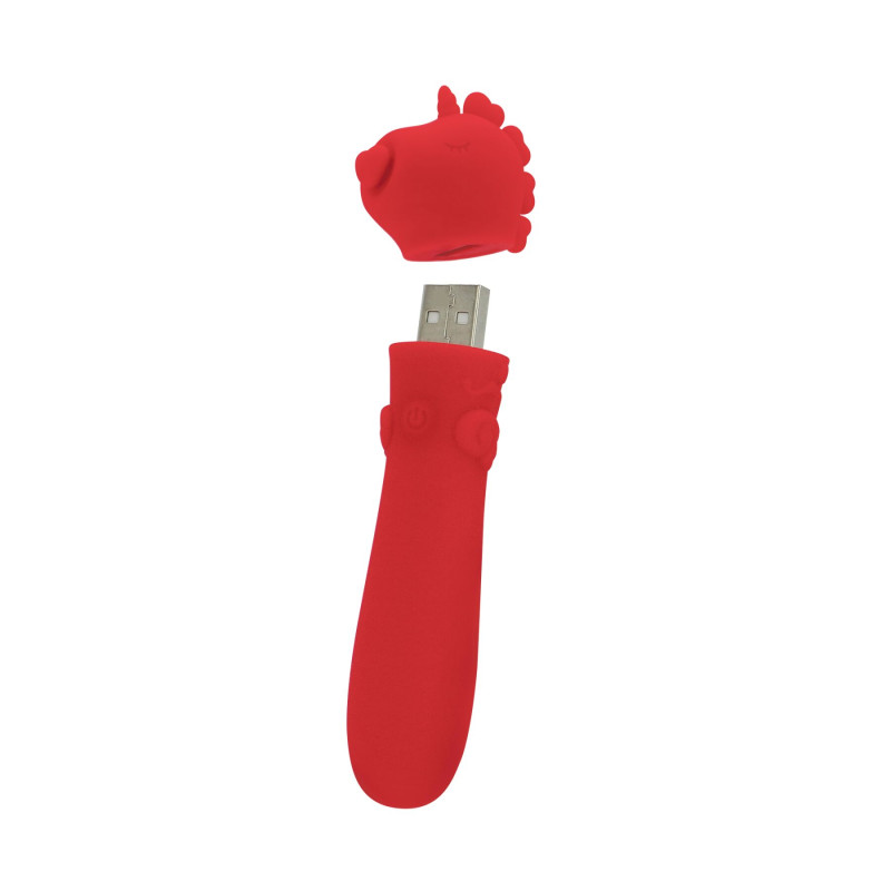 Вибратор-единорожка Unihorn USB Bullet - Cupid's Beau, вибропуля, USB зарядка