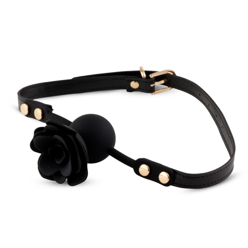 Кляп B - Series HeavyFun Black Rose Ball Gag