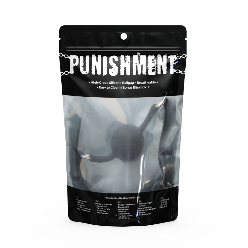 Кляп Punishment - Silicone Ball Gag - Black
