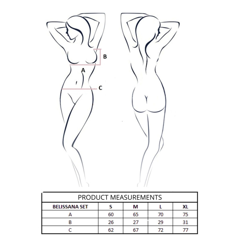 Комплект Passion BELISSANA SET white L