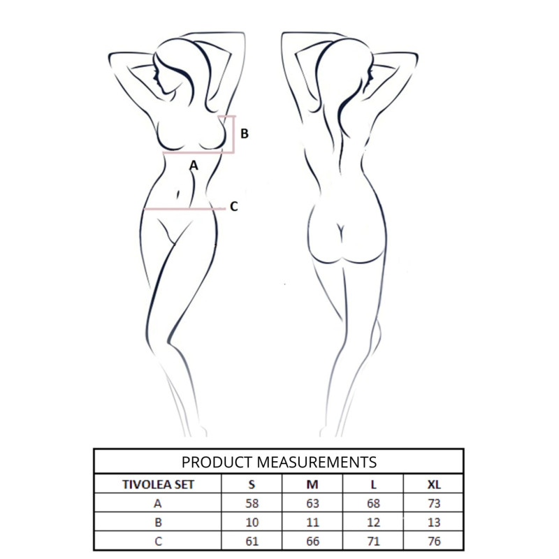 Комплект Passion TIVOLEA SET misty rose L