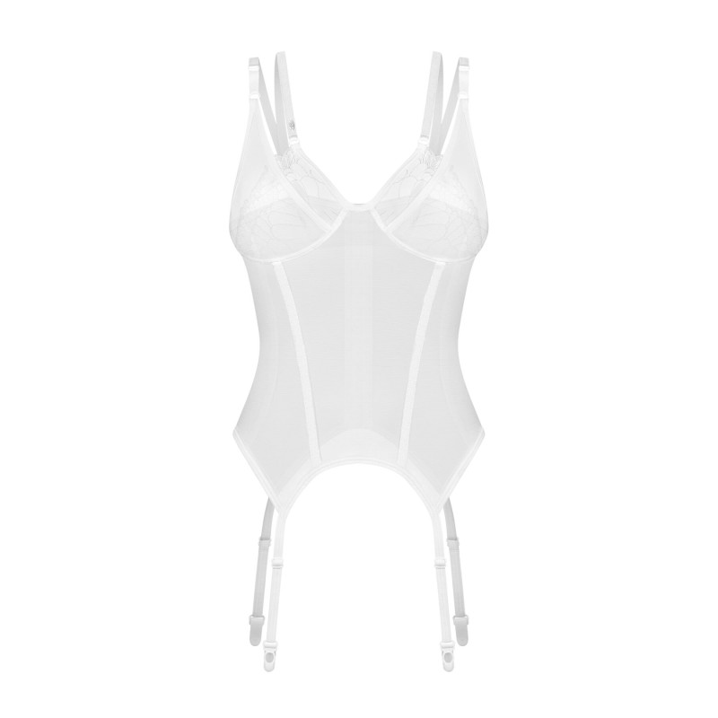 Корсет Obsessive Arrowel White corset 2XL/3XL