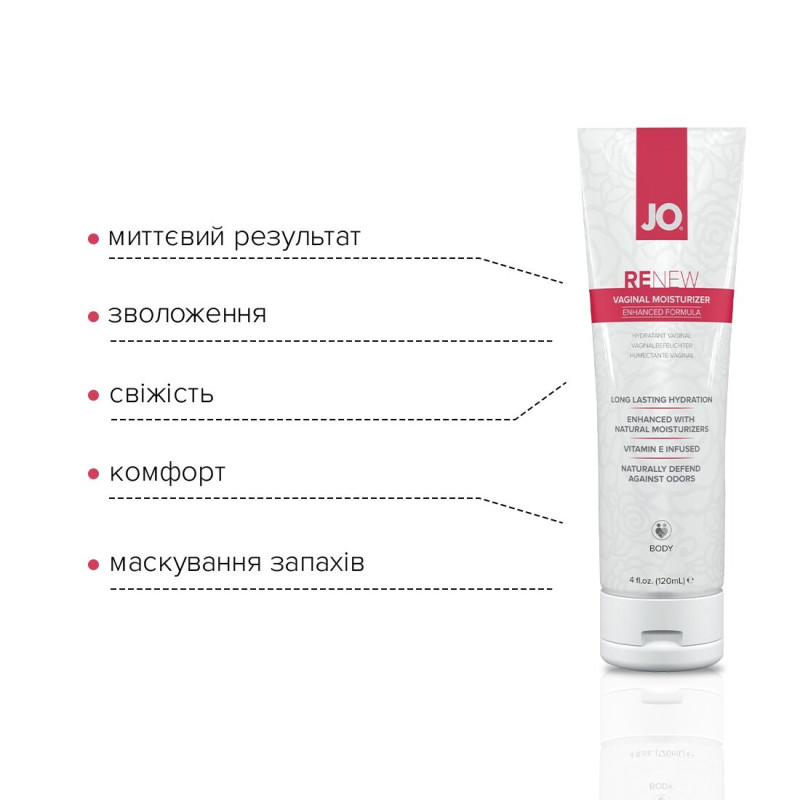 Восстанавливающий вагинальный крем System JO Renew Vaginal Moisturizer 120 мл Восстанавливающий вагинальный крем System JO Renew Vaginal Moisturizer 120 мл