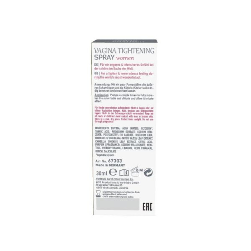 Спрей сдля сужения влагалища Hot SHIATSU Tightening Spray 30 мл