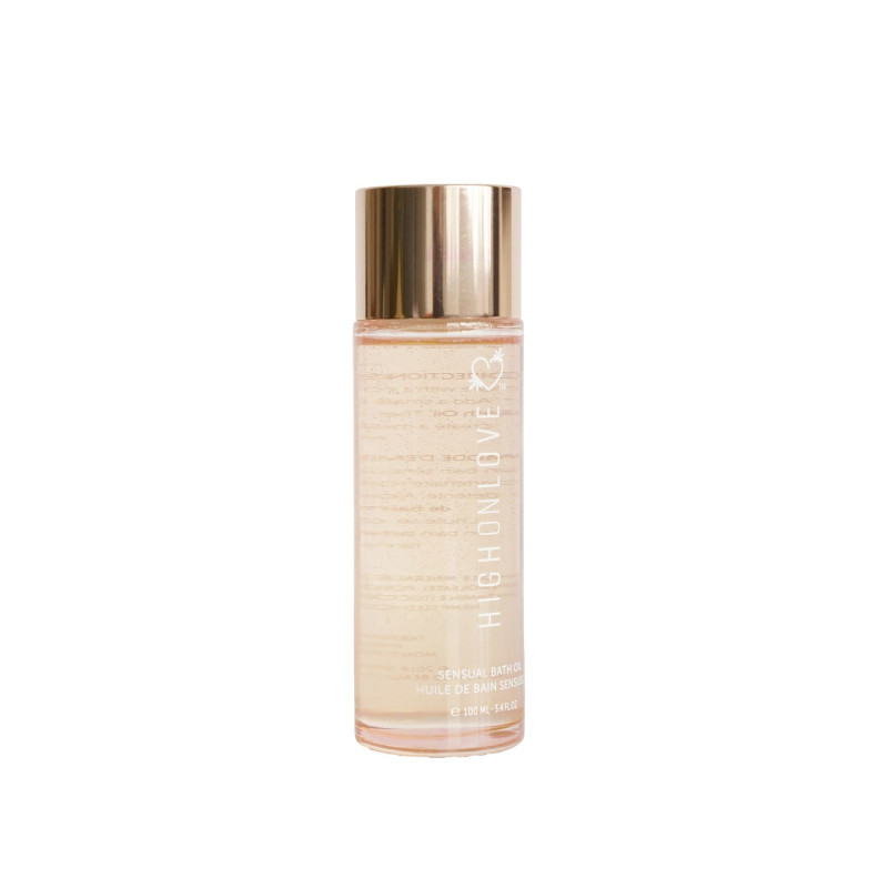 Масло для ванн HighOnLove Bath Oil - Lavender Honeybee с маслом семян конопли 100 мл