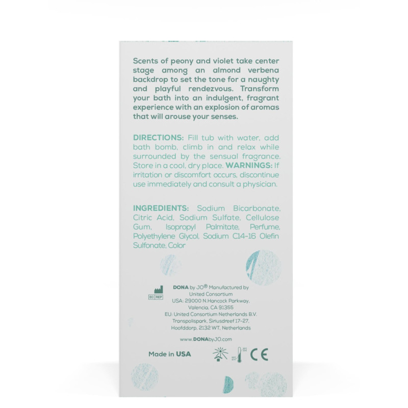 Бомбочка для ванны Dona Bath Bomb Naughty Sinful Spring 140 гр