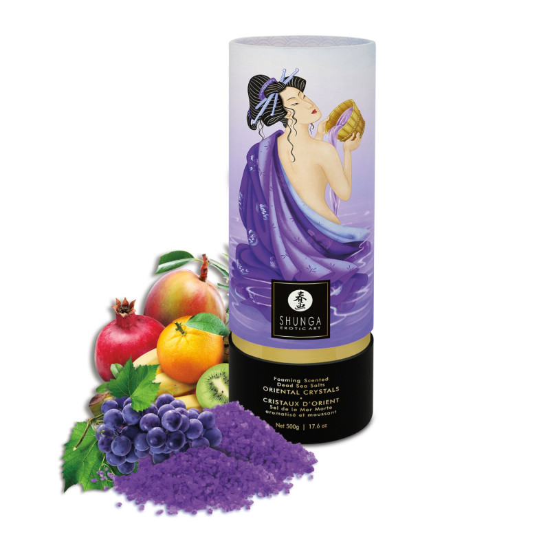 Пенящаяся соль для ванны Shunga Dead Sea salt Oriental Crystals — Exotic Fruits (500 г) Пенящаяся соль для ванны Shunga Dead Sea salt Oriental Crystals — Exotic Fruits (500 г)