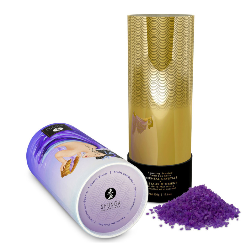 Пенящаяся соль для ванны Shunga Dead Sea salt Oriental Crystals — Exotic Fruits (500 г) Пенящаяся соль для ванны Shunga Dead Sea salt Oriental Crystals — Exotic Fruits (500 г)