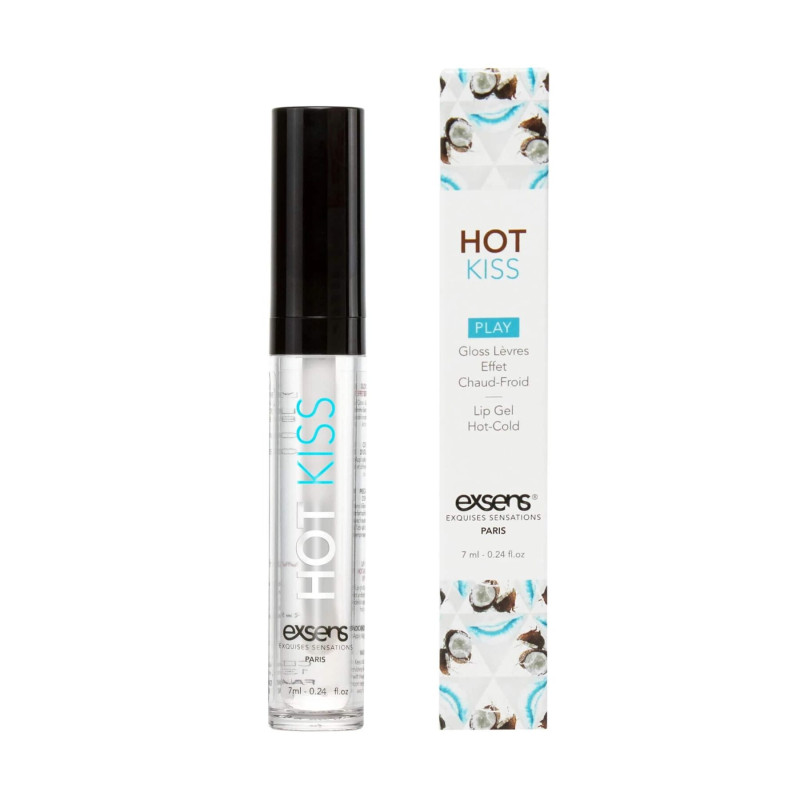 Стимулирующий блеск для губ EXSENS Coconut Hot Kiss 7 мл, согревает и охлаждает Стимулирующий блеск для губ EXSENS Coconut Hot Kiss 7 мл, согревает и охлаждает