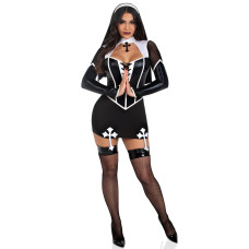 Костюм черниці Leg Avenue Holy Hottie Dress M