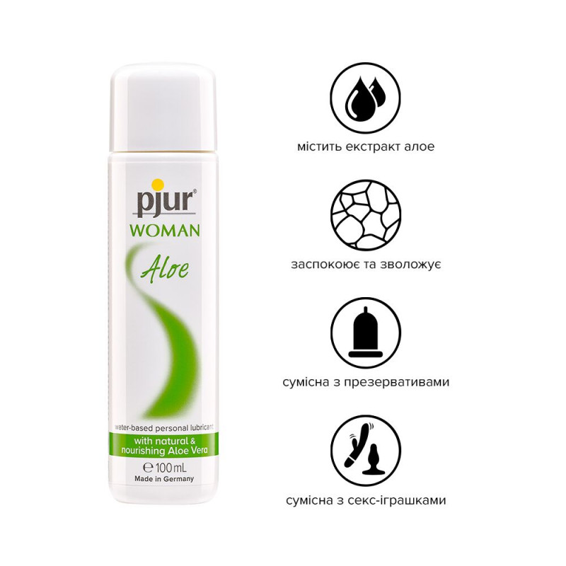 Лубрикант на водной основе Pjur Woman Aloe 100 мл Лубрикант на водной основе Pjur Woman Aloe 100 мл