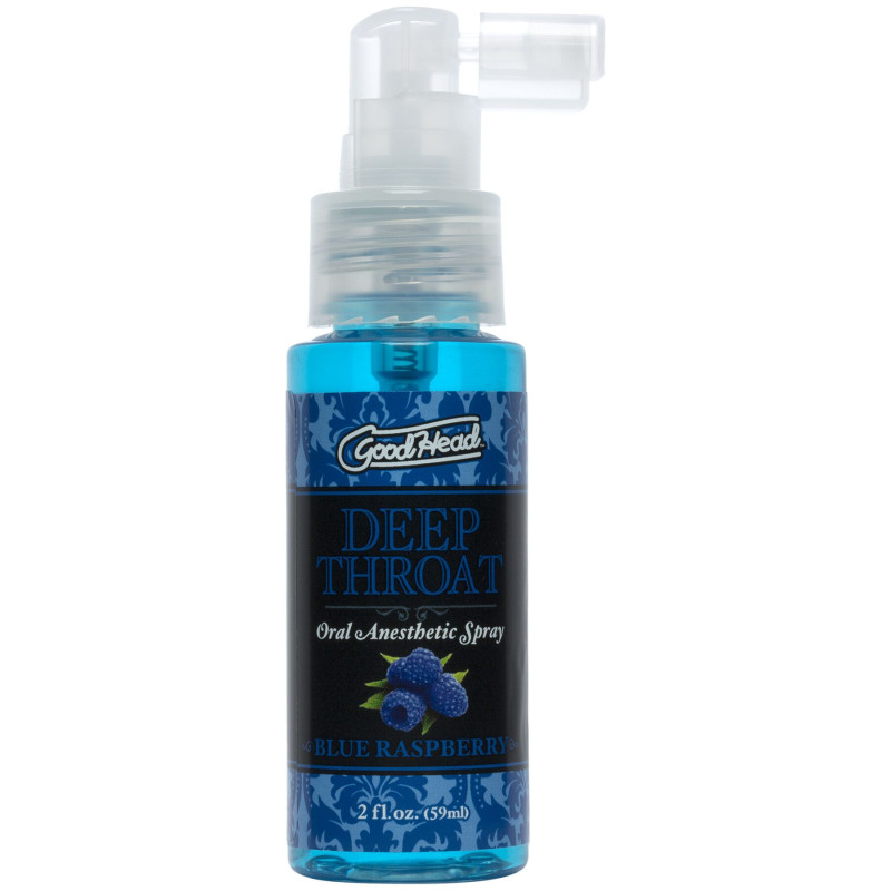 Спрей для минета Doc Johnson GoodHead DeepThroat Spray - Blue Raspberry 59 мл для глубокого минета Спрей для минета Doc Johnson GoodHead DeepThroat Spray - Blue Raspberry 59 мл для глубокого минета