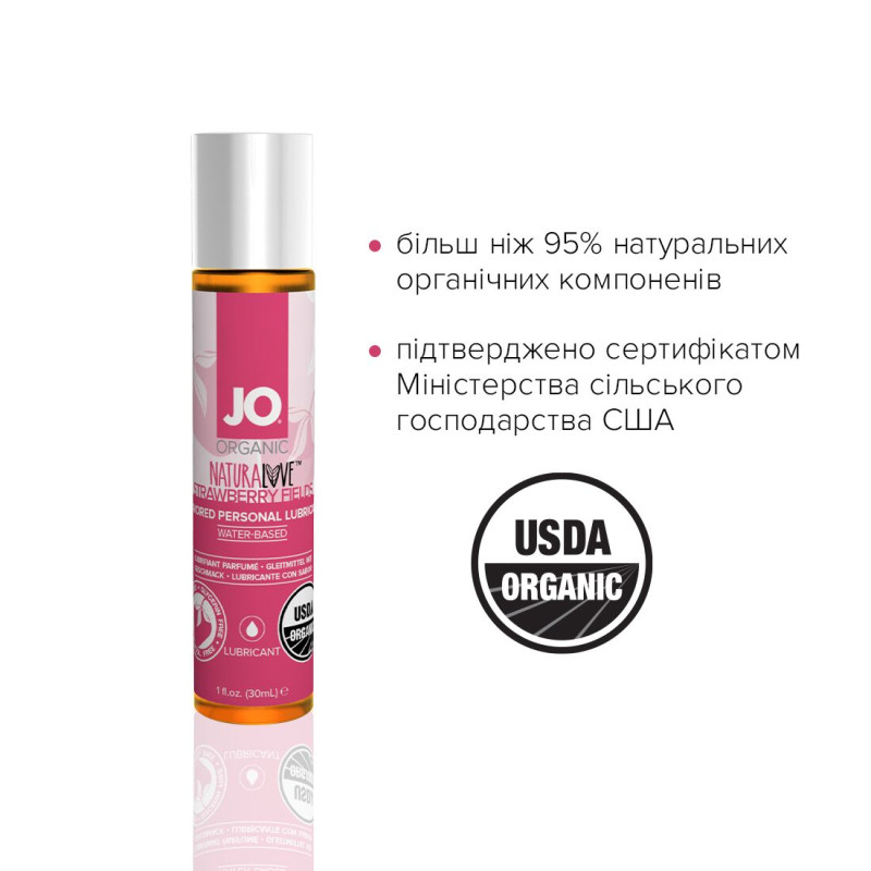 Лубрикант на водной основе System JO NATURALOVE STRAWBERRY 30 мл Лубрикант на водной основе System JO NATURALOVE STRAWBERRY 30 мл