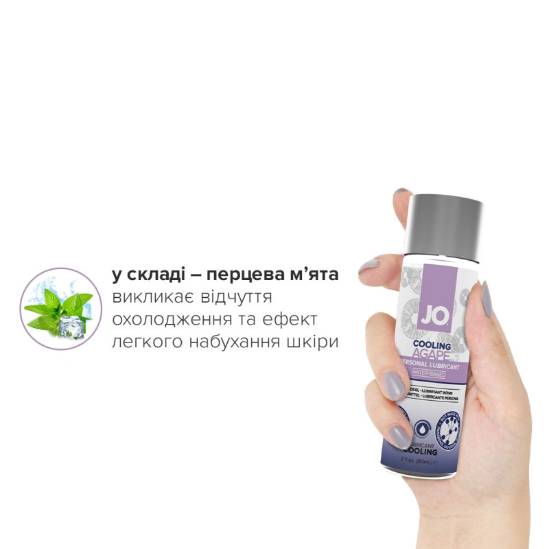 Лубрикант на водній основі System JO AGAPE COOLING 60 мл Лубрикант на водній основі System JO AGAPE COOLING 60 мл