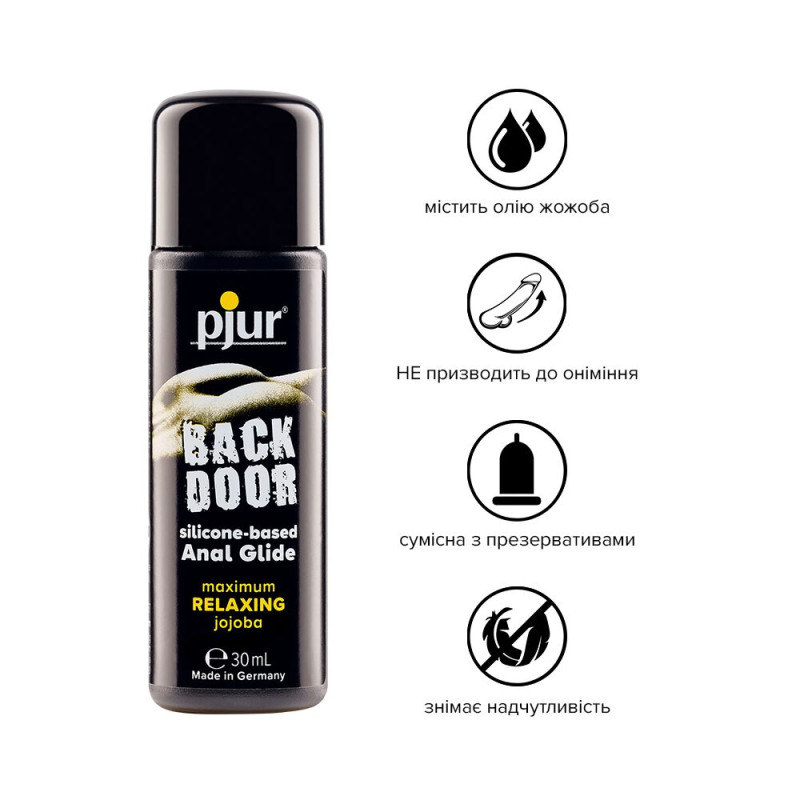 Анальне мастило на силіконовій основі Pjur backdoor anal Relaxing jojoba silicone lubricant 30 мл