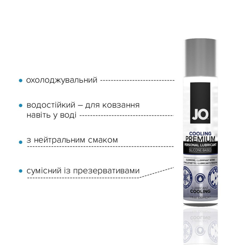 Лубрикант на силиконовой основе System JO PREMIUM COOLING 30 мл Лубрикант на силиконовой основе System JO PREMIUM COOLING 30 мл