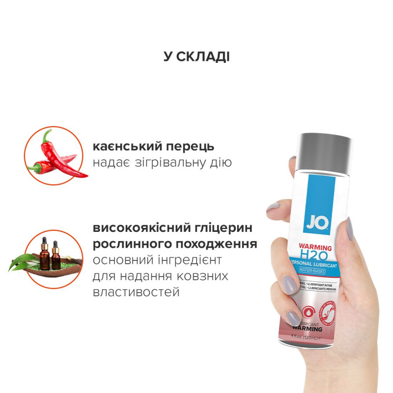 Лубрикант на водной основе System JO H2O WARMING 120 мл Лубрикант на водной основе System JO H2O WARMING 120 мл