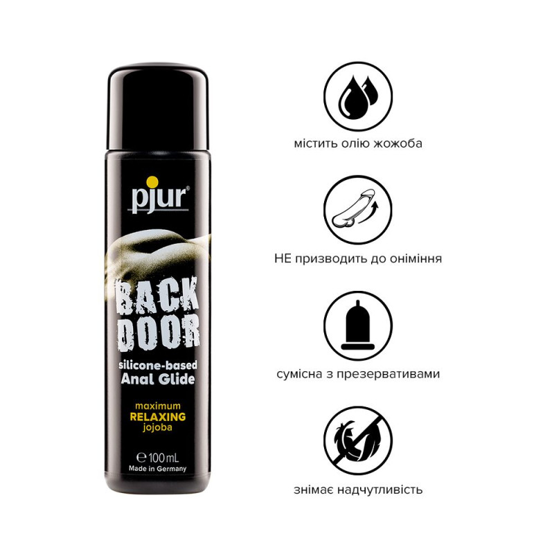 Анальне мастило на силіконовій основі Pjur backdoor anal Relaxing jojoba silicone lubricant 100 мл Анальне мастило на силіконовій основі Pjur backdoor anal Relaxing jojoba silicone lubricant 100 мл