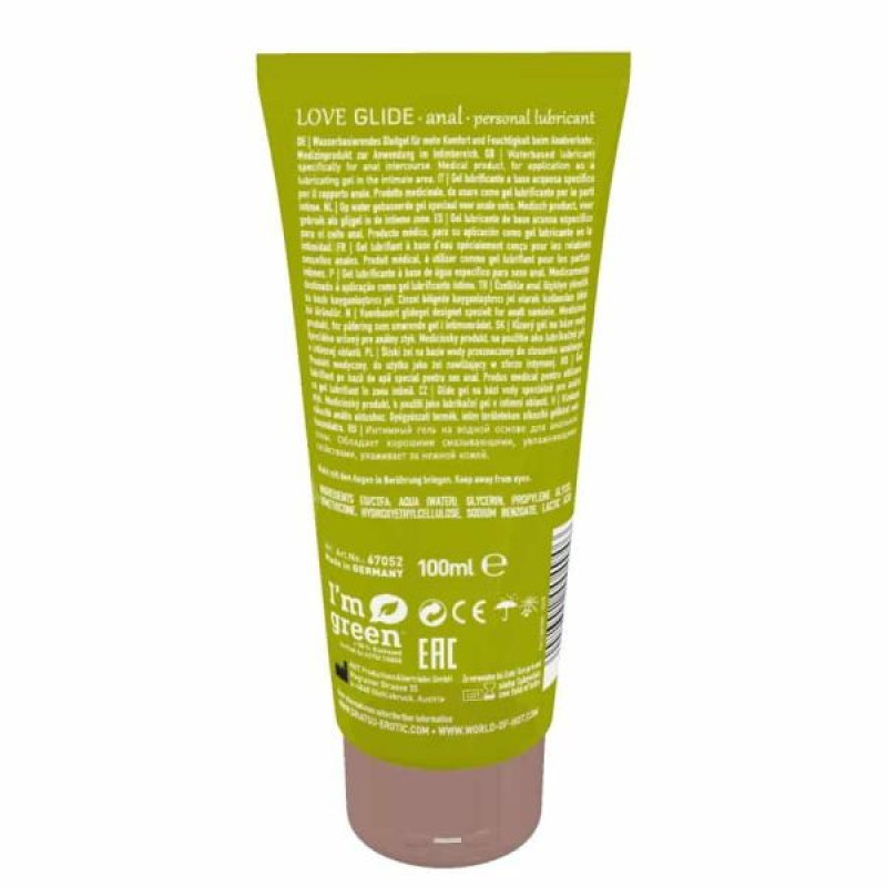 Лубрикант анальный на водной основе Hot Shiatsu Love Glide 100 мл Лубрикант анальный на водной основе Hot Shiatsu Love Glide 100 мл