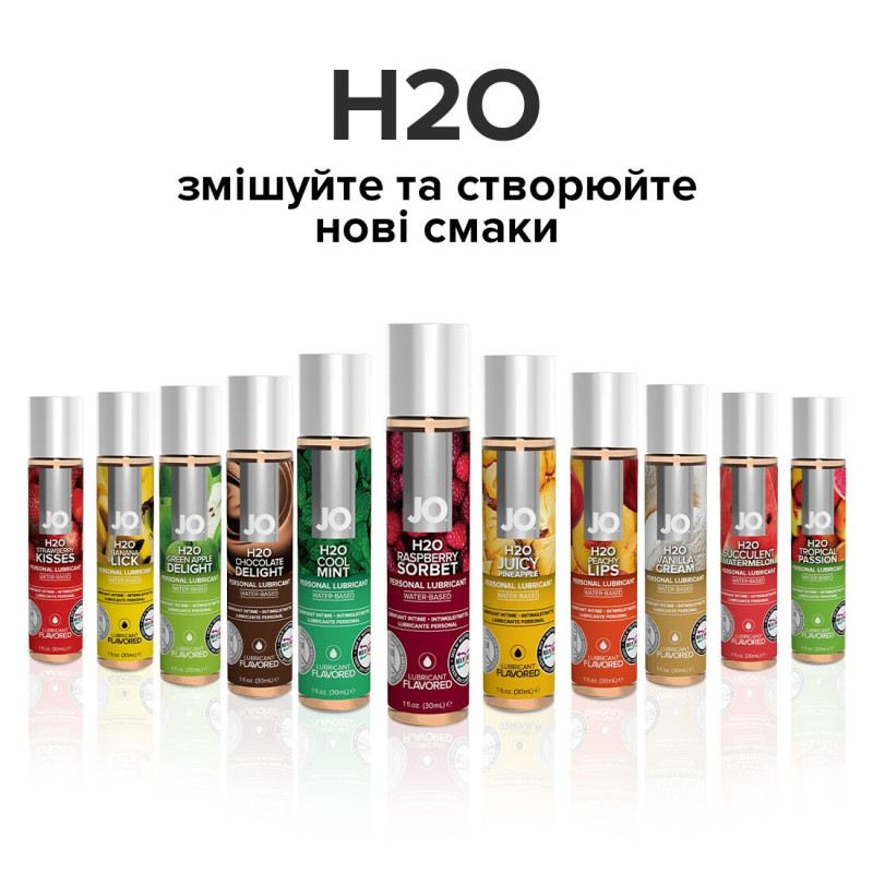 Лубрикант на водній основі System JO H2O RASPBERRY SORBET 30 мл Лубрикант на водній основі System JO H2O RASPBERRY SORBET 30 мл