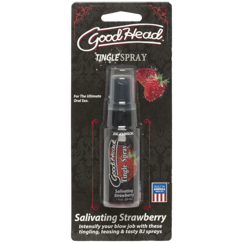 Спрей для минета Doc Johnson GoodHead Tingle Spray – Strawberry 29 мл со стимулирующим эффектом Спрей для минета Doc Johnson GoodHead Tingle Spray – Strawberry 29 мл со стимулирующим эффектом