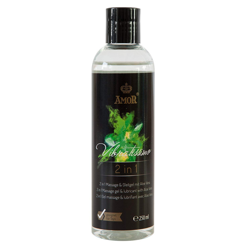 2 в 1 лубрикант та масажна олійка Amor Vibratissimo 2 в 1 250 мл 2 в 1 лубрикант та масажна олійка Amor Vibratissimo 2 в 1 250 мл