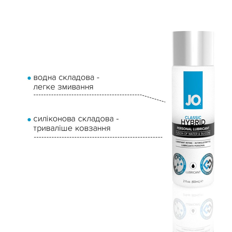 Лубрикант на комбінованій основі System JO CLASSIC HYBRID 60 мл Лубрикант на комбінованій основі System JO CLASSIC HYBRID 60 мл