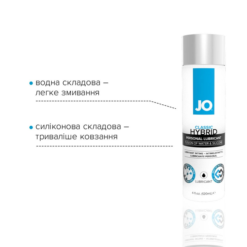 Лубрикант на комбінованій основі System JO CLASSIC HYBRID 120 мл Лубрикант на комбінованій основі System JO CLASSIC HYBRID 120 мл