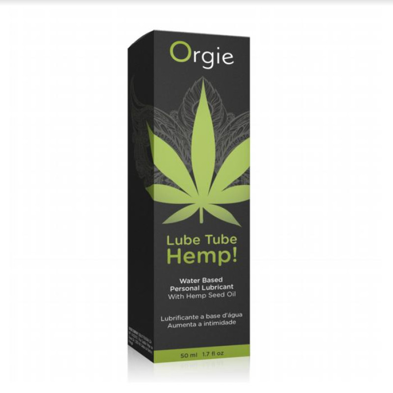 Лубрикант на водній основі з маслом канабісу Orgie Lube Tube Hemp! 50 мл Лубрикант на водній основі з маслом канабісу Orgie Lube Tube Hemp! 50 мл