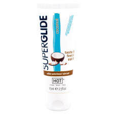 Кокосове орально-вагінальне їстівне мастило на водній основі Hot 75 мл