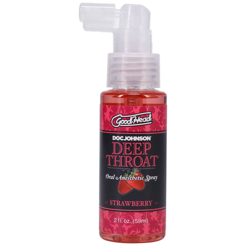 Спрей для минета Doc Johnson GoodHead DeepThroat Spray - Sweet Strawberry 59 мл для глубокого минета Спрей для минета Doc Johnson GoodHead DeepThroat Spray - Sweet Strawberry 59 мл для глубокого минета