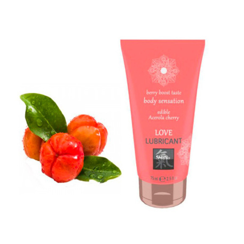 Їстівний лубрикант Hot SHIATSU Love Барбадоська Вишня 75 мл Їстівний лубрикант Hot SHIATSU Love Барбадоська Вишня 75 мл