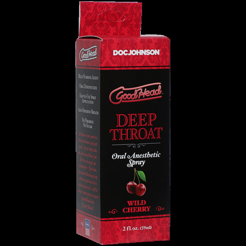 Спрей для минета Doc Johnson GoodHead DeepThroat Spray - Wild Cherry 59 мл для глубокого минета